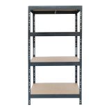 REGAL AR SHELVING 180X90X45 CM 4P/300KG ANTRACIT - GARAGE
