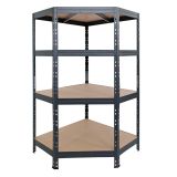 REGAL AR SHELVING 180X90X90X45 CM 4P/250KG KOTNI ANTRACIT GARAGE