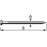 ŽIČNIK OKRASNI 1.75X40 BEL RAL 9010 V ZAVITKU JE 100 KOS