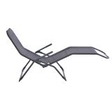 LEŽALNIK IZ TEKSTILENA KROMA SPA TEMNO SIV