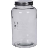 POSODA ZA SHRANJEVANJE 2 L STEKLENA S POKROVOM