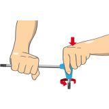 IZVIJAČ IMBUS UNIOR 2 MM KROM + POLIPROPILEN ART. 193HX