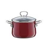 LONEC / KOZICA RIESS KOZICA 4 L 20 CM VISOKA S STEKL. POKROVOM ROSSO