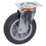 KOLO Z GIBLJIVO VILICO DÖRNER + HELMER 200X50MM PLOŠČA 140X110MM NOSILNOST 210KG