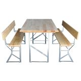 PIKNIK MIZA IN KLOP Z NASLONOM 200X80 CM