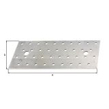 VEZNI ELEMENT ALBERTS 200X80X2 MM PLOŠČATI PERFORIRAN