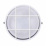 OKROGLA LED LADIJSKA SVETILKA 6W LED DL V BELI BARVI S KOVINSKO MREŽO