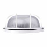 OKROGLA LED LADIJSKA SVETILKA 6W LED DL V BELI BARVI S KOVINSKO MREŽO