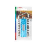 GRT VIJAČNIH NASTAVKOV BOSCH 21 DELNA S KARABINOM MODRO DRŽALO