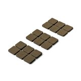 DRSNIK HETTICH DIY,SAMOLEPLJIV 22X22X4,5 MM, RJAV, V ZAVOJU JE 18 KOS