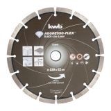 DIAMANTNA REZALNA PLOŠČA KWB 230X22X7X2.4 MM GRANIT, TRDI BETON, KAMEN