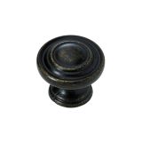 POHIŠTVEN GUMB HETTICH DIY, FI 25 MM, BRUNIRAN