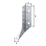 VEZNI ELEMENT ALBERTS 25X140X40 MM DESNI VEZNIK LESENIH KONSTRUKCIJ TIP A