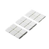 DRSNIK HETTICH DIY,SAMOLEPLJIV 28X28X4,5 MM, BEL, V ZAVOJU JE 18 KOS