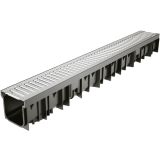 KANALETA ZA ODVODNJAVANJE 2PR 2PR-WAVE 100 AZ DOL=1 M Z CINKANO REŠETKO A15KN