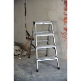 PROSTOSTOJEČA LESTEV KRAUSE MONTO DOPPLO 2X4 STOPNIC 0.85M DELOVNA VIŠINA 2.4M