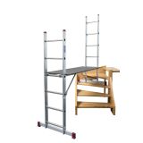 ALUMINJASTI ODER KRAUSE CORDA PODEST 147X50CM 2X6 STO. DELOVNA VIŠINA 3.75 M