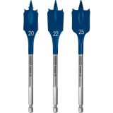 3-DELNI KOMPLET PLOŠČATIH REZKALNIH SVEDROV EXPERT SELF CUT SPEED, 20/22/25 MM