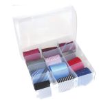 ŠKATLA/ZABOJ CORONET 31X31X10 CM 12 PREDELNI TRANSPARENT