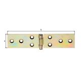 SPONA ZA POHIŠTVO ALBERTS 32X141X1.5 MM ŠIROKA