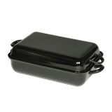 PEKAČ / MODEL ZA PEKO RIESS 32X22 CM S POKROVOM PROFI ČRN