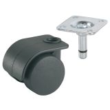 POHIŠTVENO KOLO DÖRNER + HELMER 35 MM PLOŠČA 38X38 MM NOSILNOST 70KG