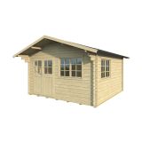 LESENA VRTNA HIŠKA GARTENPRO 380X380 CM, DEB. 44 MM NEBRASKA 2