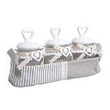 NAMENSKA DOZA BIZZOTTO 3/1 V BLAGU, STEKLENE KERAMIČNI POKROV SRČKI