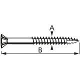 UNIVERZALNI VIJAK 3.2X40 T10 OZKA GLAVA V ZAVITKU JE 125 KOS