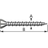 VIJAK ZA MAVČNE PLOŠČE 3.9X30 ČRN PH2 V ZAVITKU JE 300 KOS