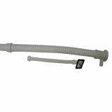 PVC SIFON ZA KORITO MQ 40 MM ENOJNI FLEXIB.ODTOK GIBLJIVI KVADRATNI PRELIV