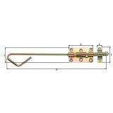 PREČNI ZAPAH ALBERTS 400X16 MM