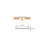 PREHODNI ALU PROFIL CEZAR 40MM 2.5M ZLAT