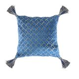 OKRASNI VZGLAVNIK ATELIER 40X40 CM ŽAMET SORT