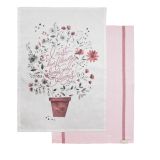 KUHINJSKA KRPA ATELIER 45X65 CM 2/1 ROZA