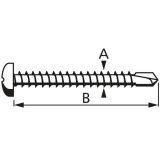 SAMOVREZNI VIJAK DIN 7504M 4.2X22 A2F PH2 V ZAVITKU JE 25 KOS