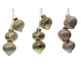 OKRASEK ZA JELKO 4.3 CM ROZA ZLATA SORT