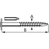 VIJAK Z LEČASTO GLAVO 4.5X40 A2F PZ2 + NASTAVEK V ZAVITKU JE 40 KOS