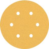 5-DELNI KOMPLET BRUSNIH PAPIRJEV S 6 LUKNJAMI EXPERT C470 ZA EKSCENTRIČNE BRUSILNIKE, 150 MM, G 100