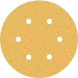 5-DELNI KOMPLET BRUSNIH PAPIRJEV S 6 LUKNJAMI EXPERT C470 ZA EKSCENTRIČNE BRUSILNIKE, 150 MM, G 80