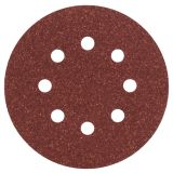 SAMOPRITRILNI BRUSNI DISK BOSCH 5-DELNI SET C430 RDEČ 125MM K80 8 LUKENJ