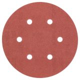 SAMOPRITRILNI BRUSNI DISK BOSCH 5-DELNI SET C430 RDEČ 150MM K180 6 LUKENJ