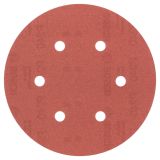 SAMOPRITRILNI BRUSNI DISK BOSCH 5-DELNI SET C430 RDEČ 150MM K240 6 LUKENJ