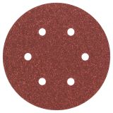 SAMOPRITRILNI BRUSNI DISK BOSCH 5-DELNI SET C430 RDEČ 150MM K60 6 LUKENJ