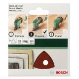 DELTA/VEČNAM BRUSNI LIST BOSCH 5-DELNI SET C430 RDEČ 93 MM K120 6 LUKENJ