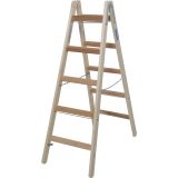 PROSTOSTOJEČA LESTEV KRAUSE 5 STOPNIČNA LESENA