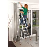 PROSTOSTOJEČA LESTEV KRAUSE MONTO SEPURO 1X5 STOPNIC 1.65M DELOVNA VIŠINA 3.05M