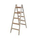 PROSTOSTOJEČA LESTEV KRAUSE STABILO 2X5 STOPNIC LESENA 1.4M