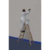 PROSTOSTOJEČA LESTEV KRAUSE STABILO 2X5 STOPNIC LESENA 1.4M