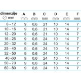 OBJEMKA FE-GO 50-70/9 MM KALE W2 50 KOS